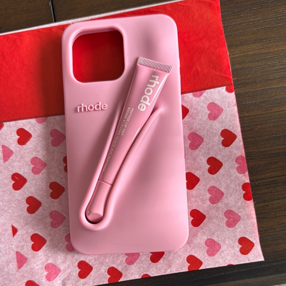 Rhode Pink Phone Case with Lip Balm Holder - Limited Edition* iPhone 15 Pro Max